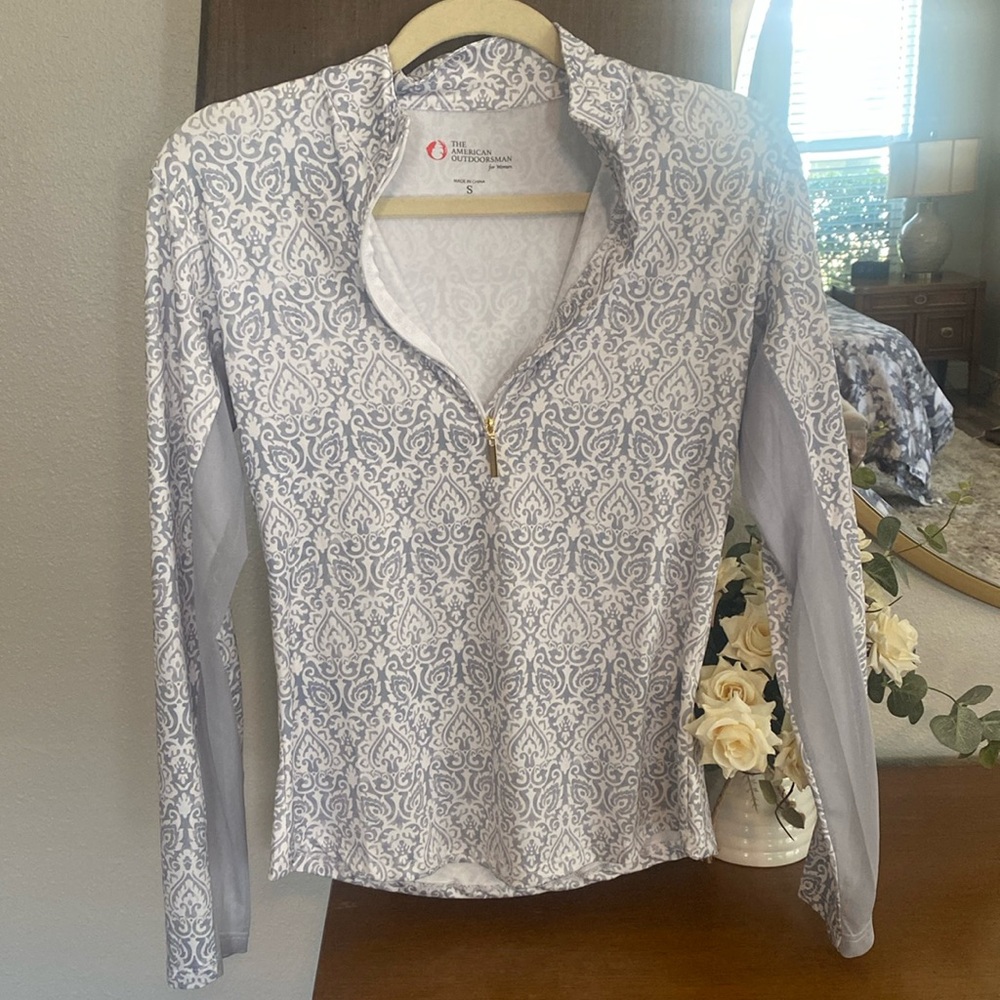 The American Outdoorsman for Women 1/4 Zip L/S Workout Top - Sz S